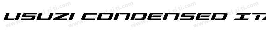 Usuzi Condensed Italic Condensed It字体转换